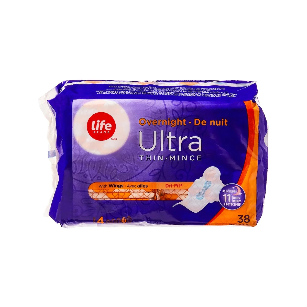 Life Ultra minces de nuits Avec Flexi-Wings® 38