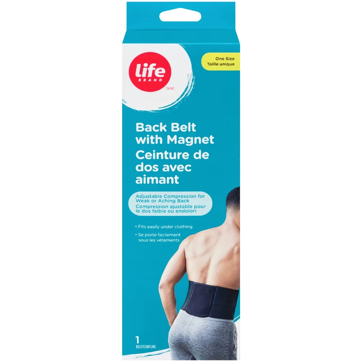 Ceinture de dos avec aimant Taille unique