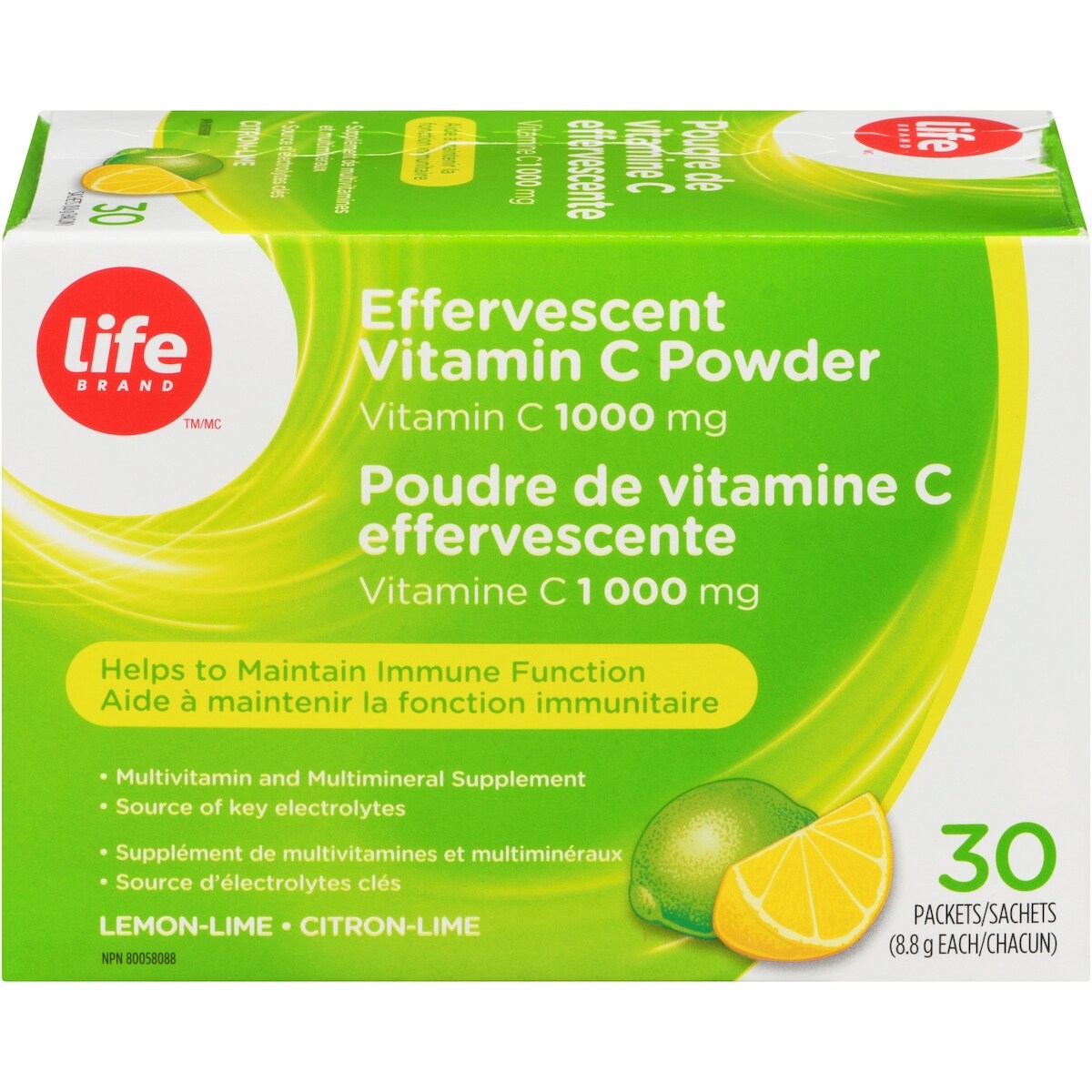 Poudre de vitamine C effervescente