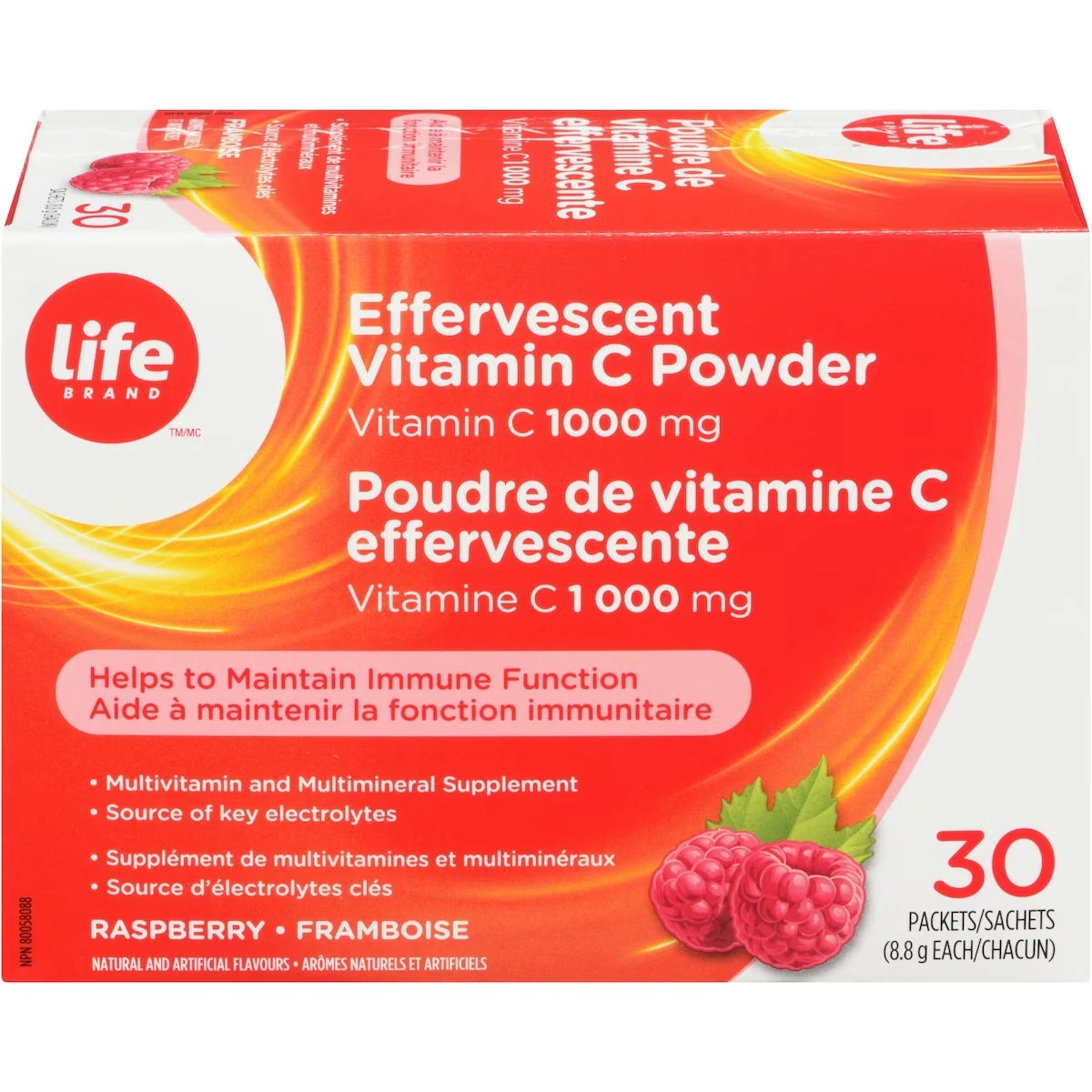 Poudre de vitamine C effervescente
