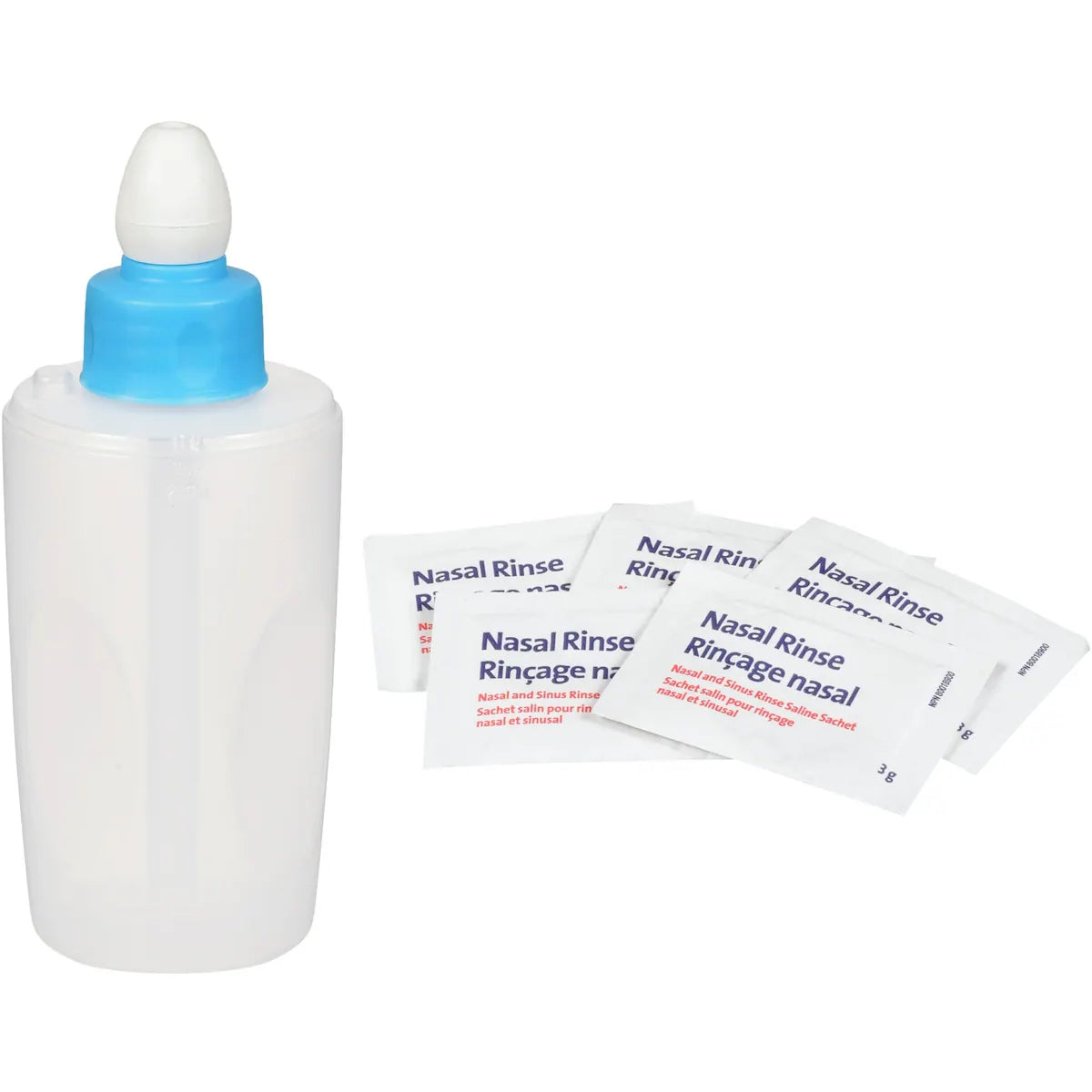 Systeme de rincage nasal avec flacon compressible