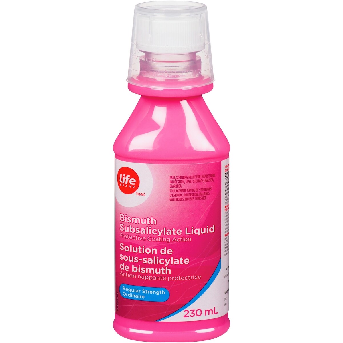 Solution de sous-salicylate de bismuth, Action nappante protectrice, ordinaire