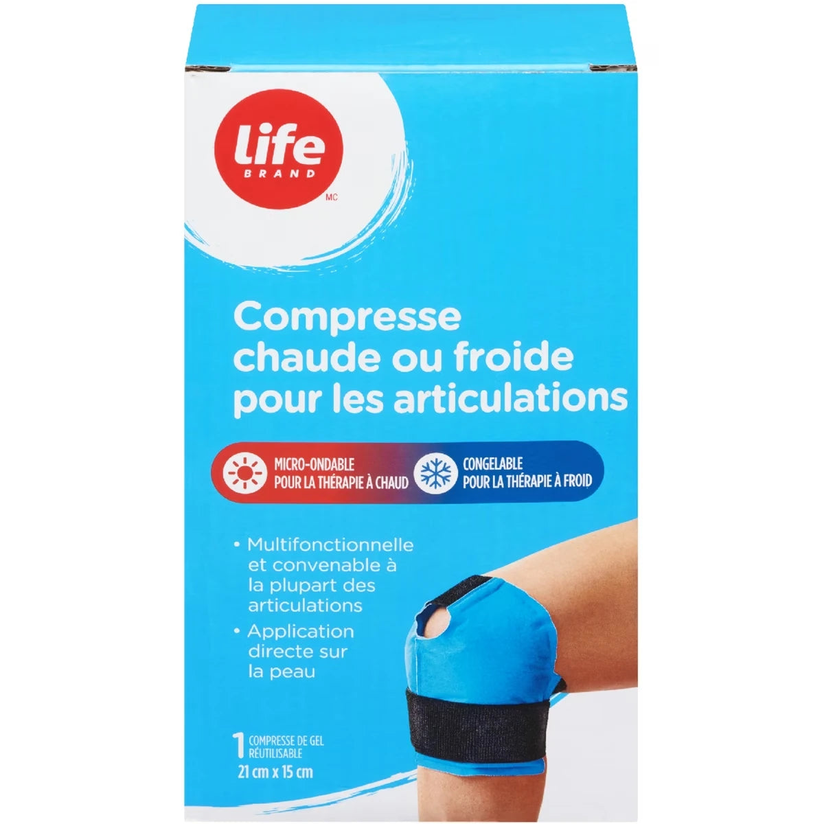 Compresse chaude ou froide pour les articulations