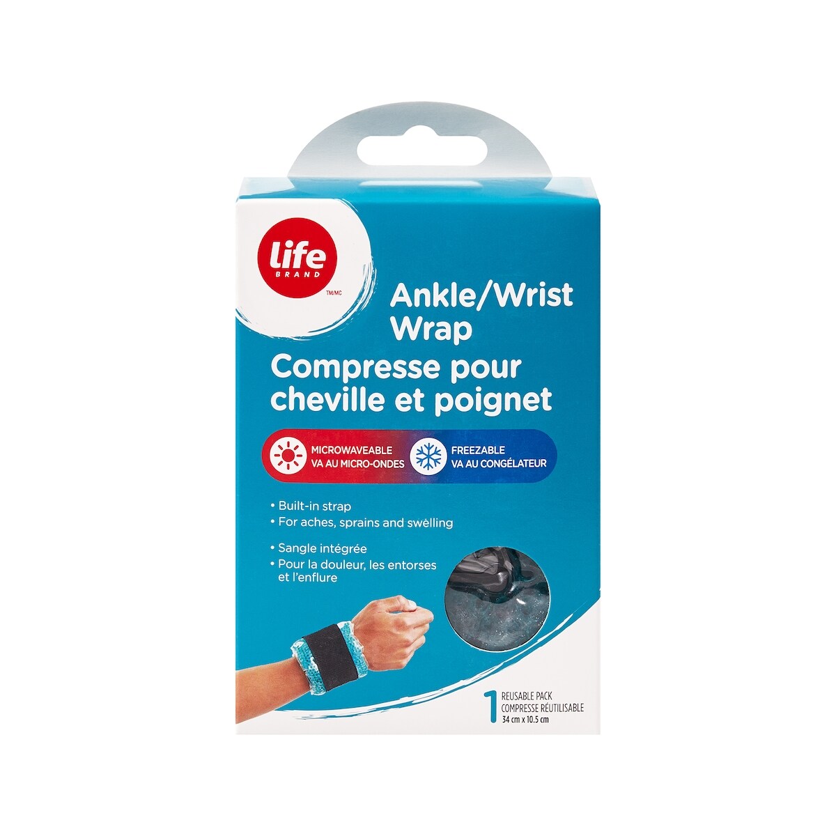 Compresse pour cheville et poignet