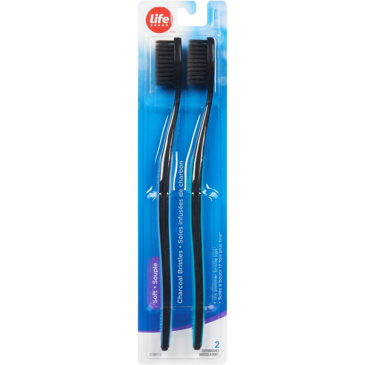 Brosse á Dents Mince et Souple Charbon