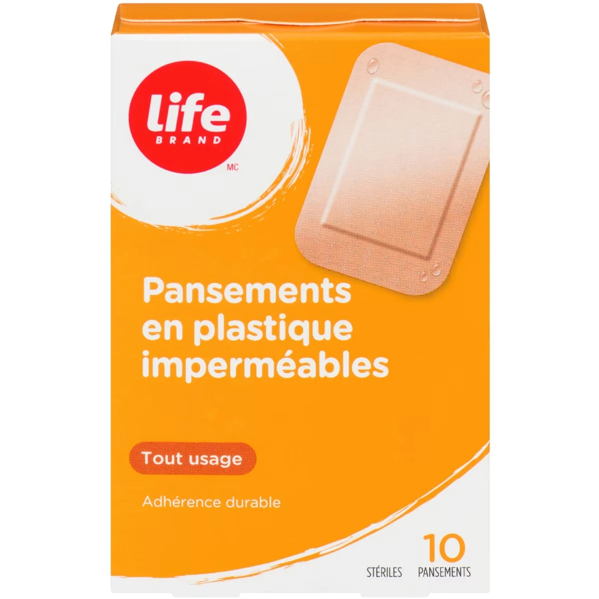 Pansements en plastique impermeables