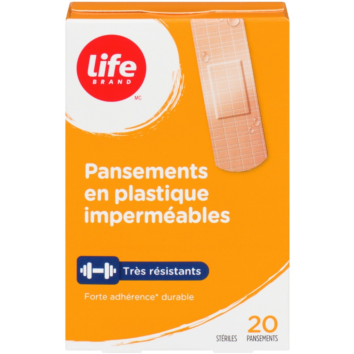 Pansements en plastique impermeables Tres resistants