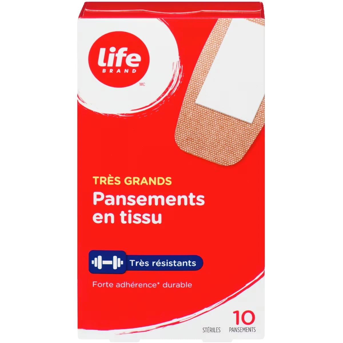 TRES GRANDS Pansements en tissu Tres Resistants