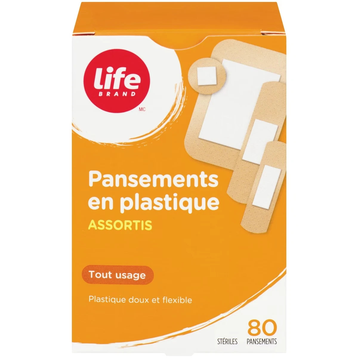 Pansements en plastique ASSORTIS