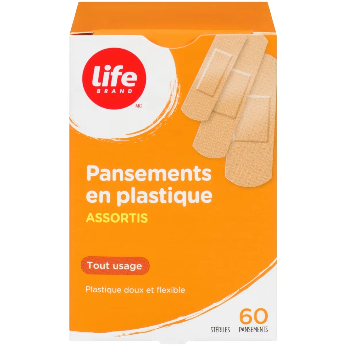 Pansements en plastique ASSORTIS