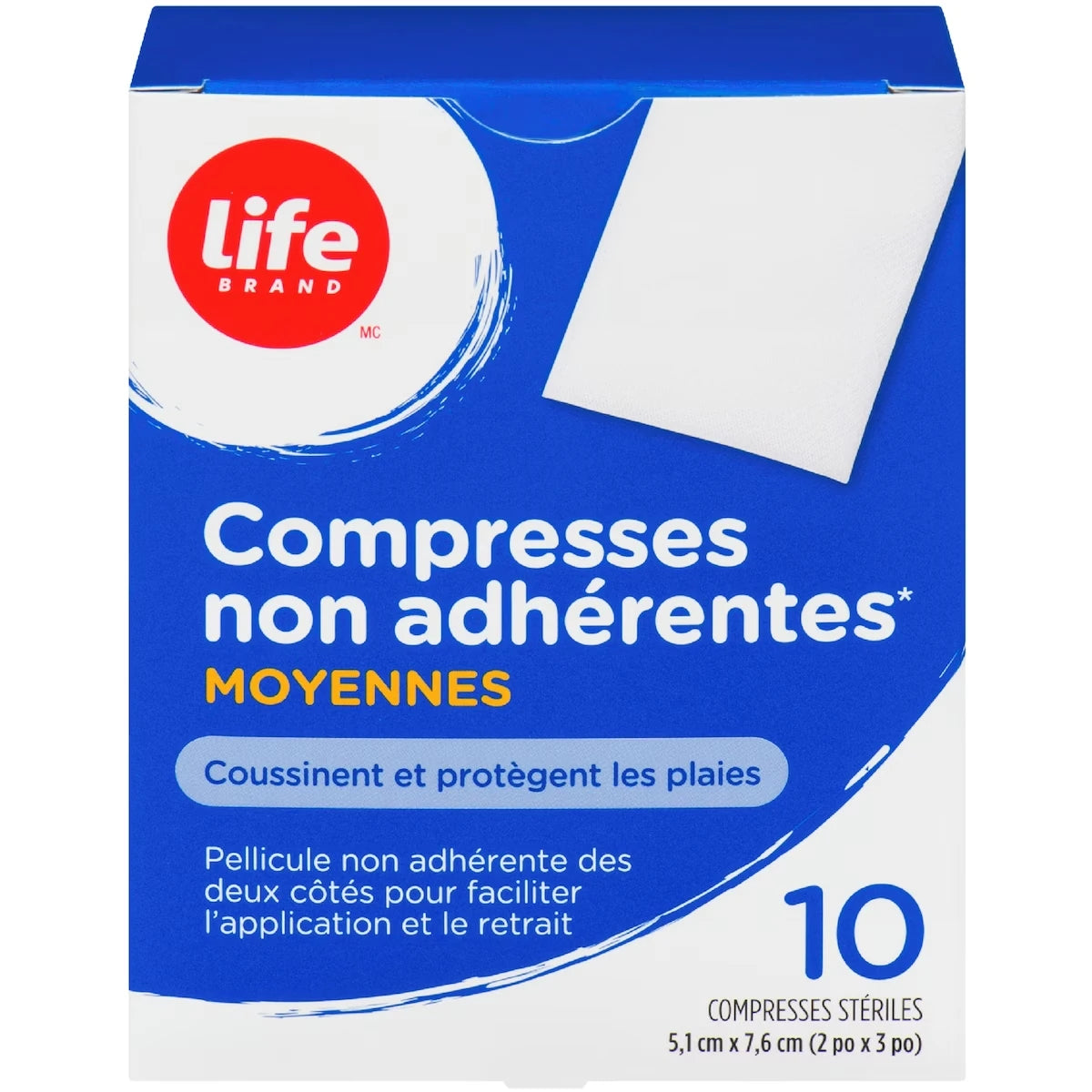 Compresses non adherentes MOYENNES