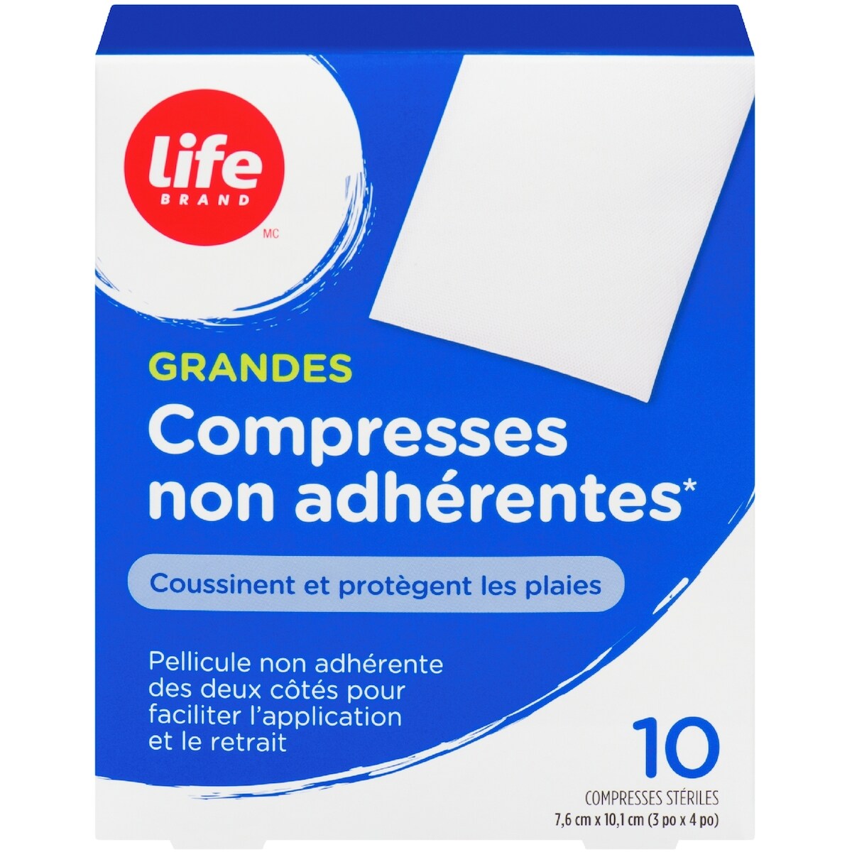 GRANDES Compresses non adherentes