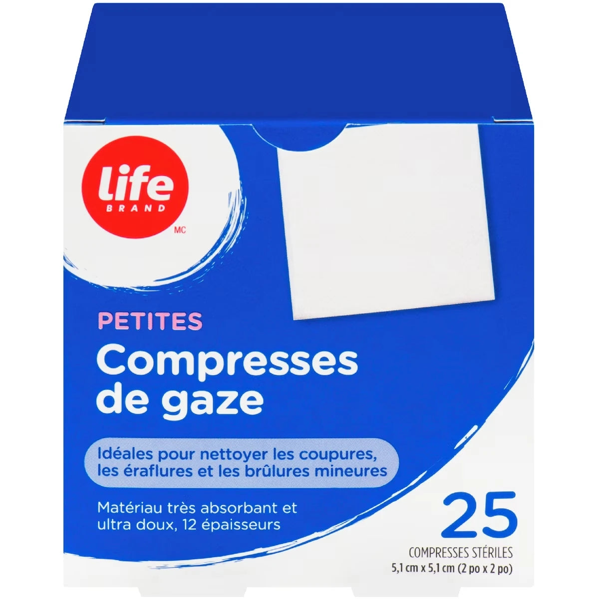 Petites compresses de gaze