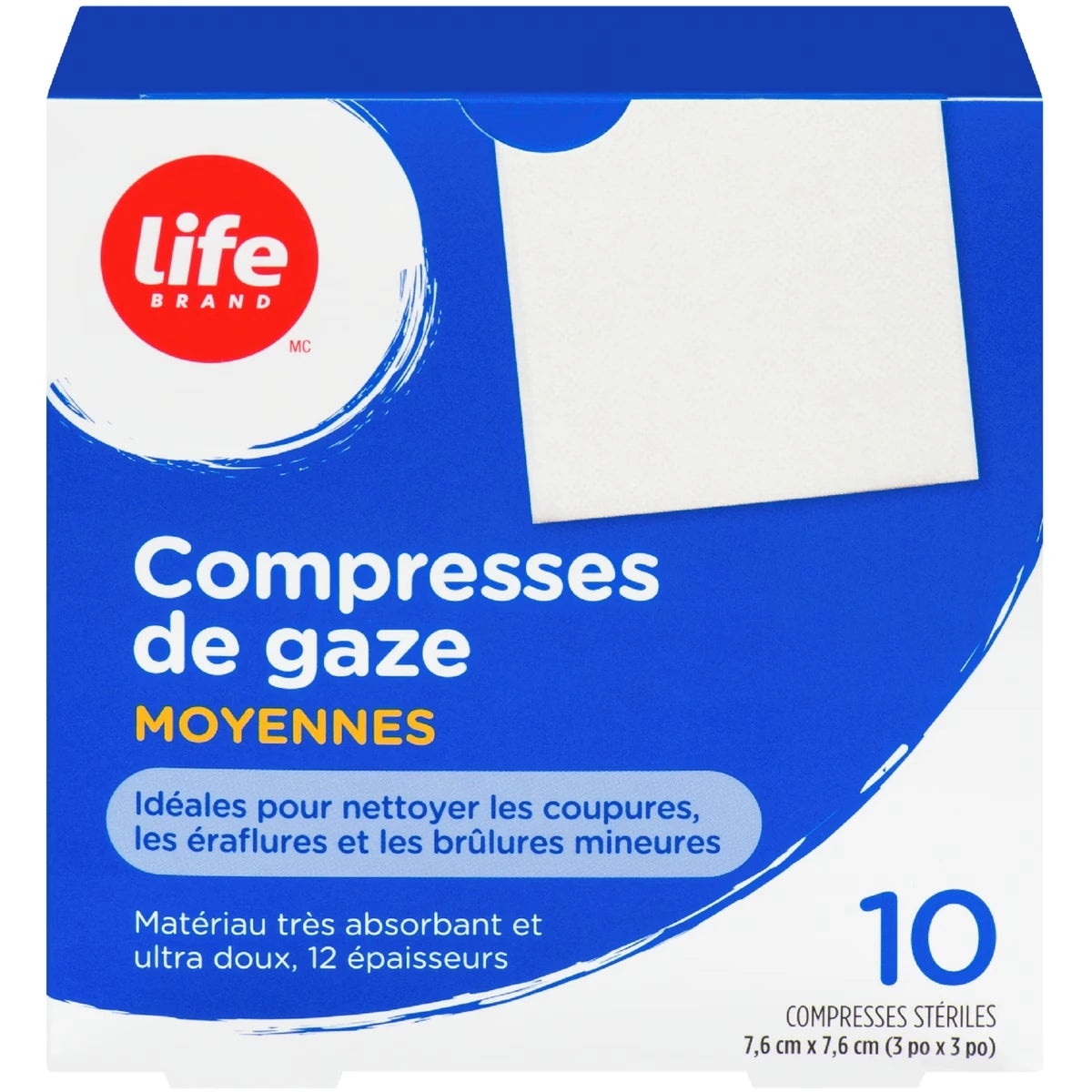 Compresses de gaze MOYENNES