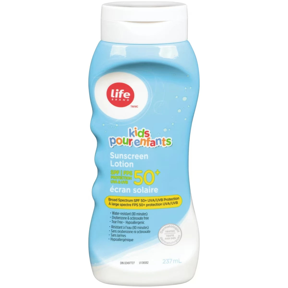 lotion pour enfants écran solaire FPS50+