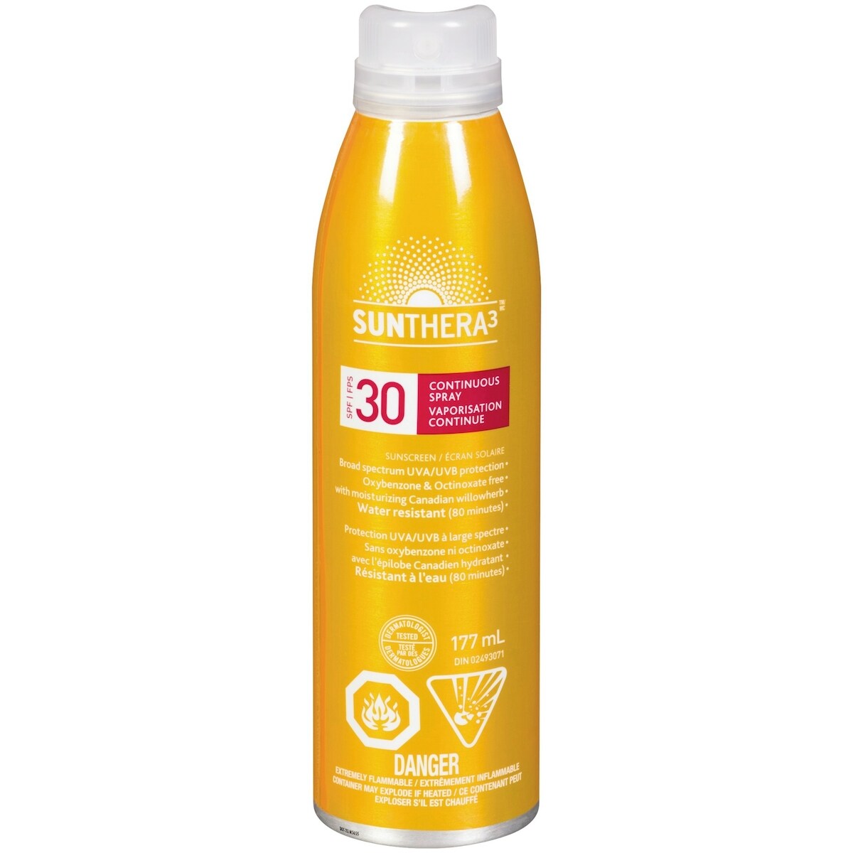 écran solaire  à vaporisation continue SPF30