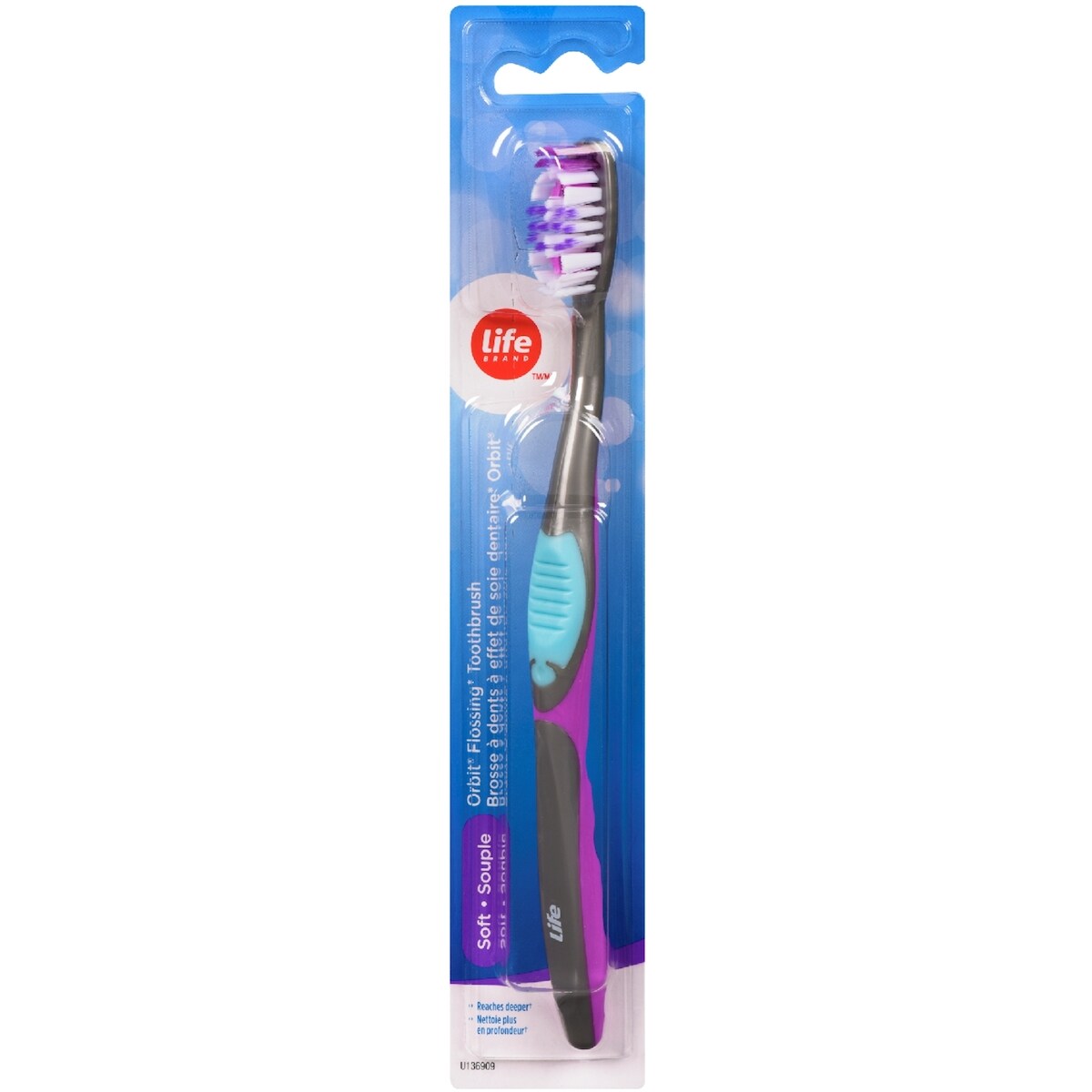 Brosse à dents Orbit® à effet de soie dentaire souple