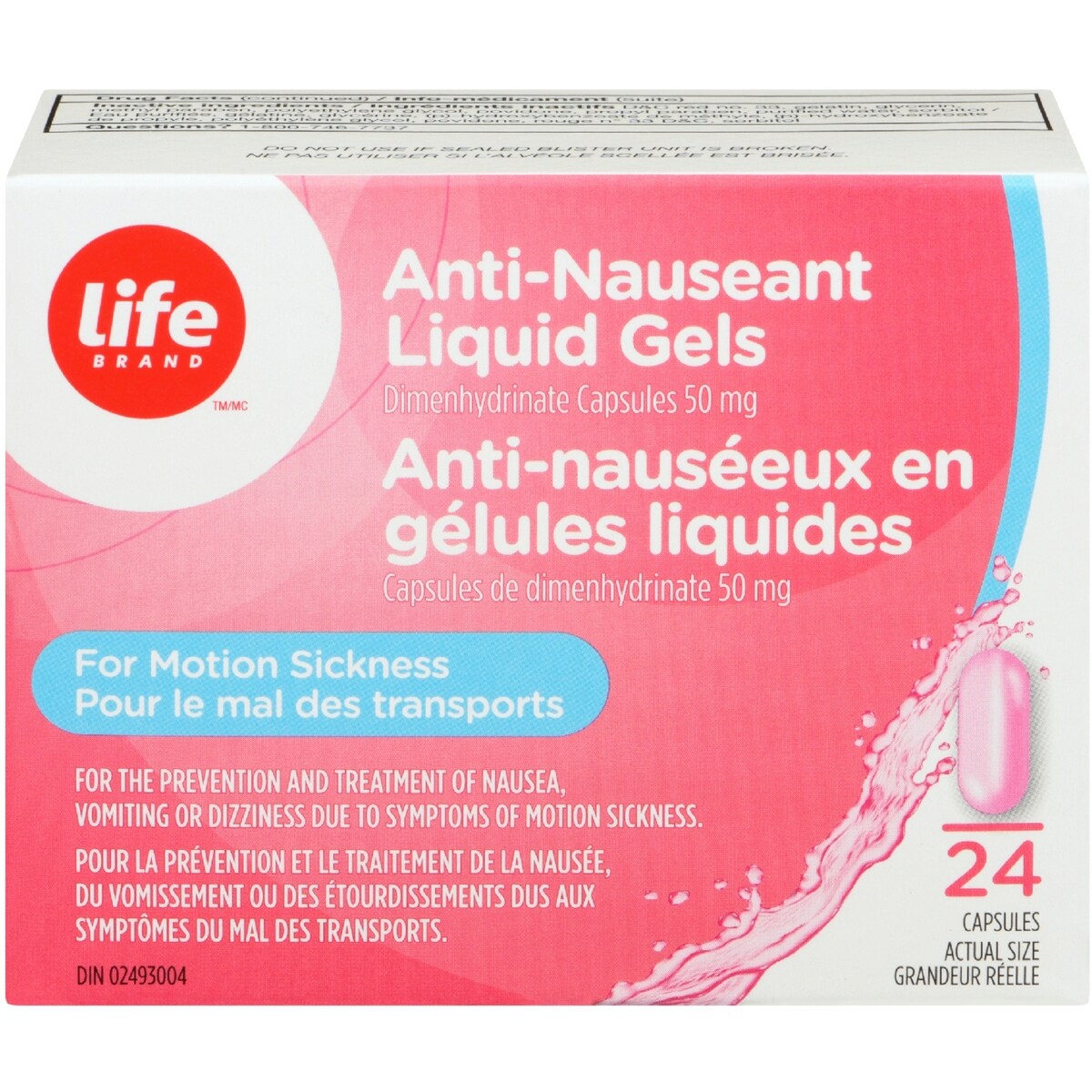 Anti-nauséeux en gélules liquides