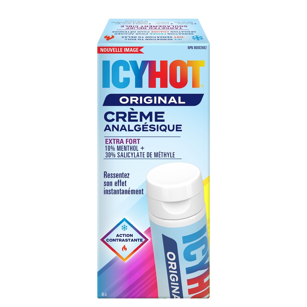 Crème analgésique extra forte, soulagement rapide des douleurs musculaires et articulaires causées par l'arthrite, les foulures et les entorses, salicylate de méthyle à 30%, menthol à 10%, tube de 85g