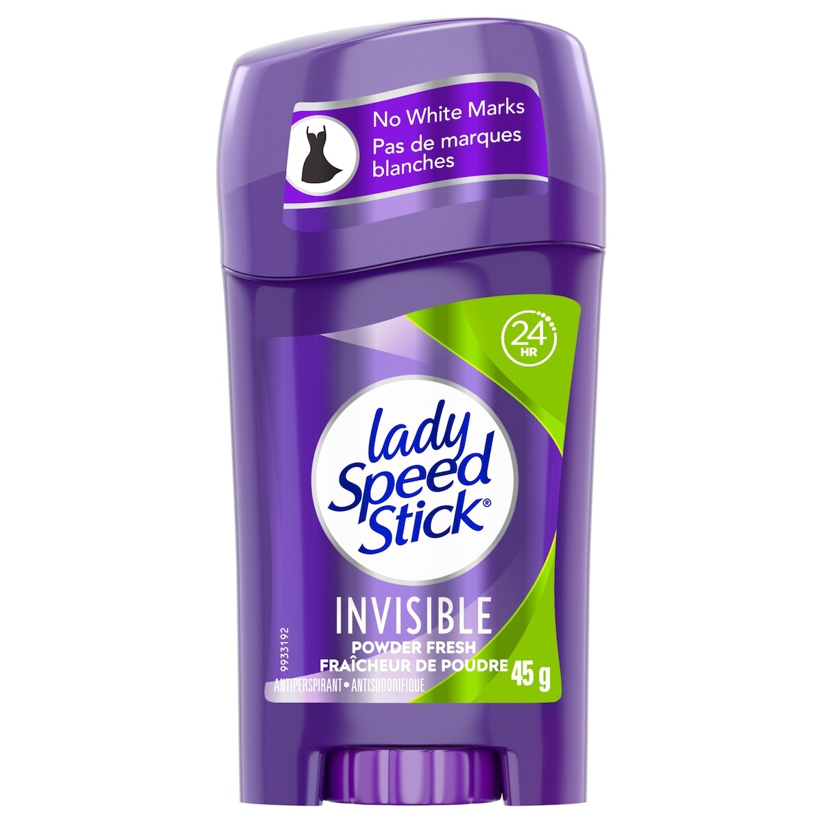 Antisudorifique/désodorisant, Invisible, Fraîcheur de poudre