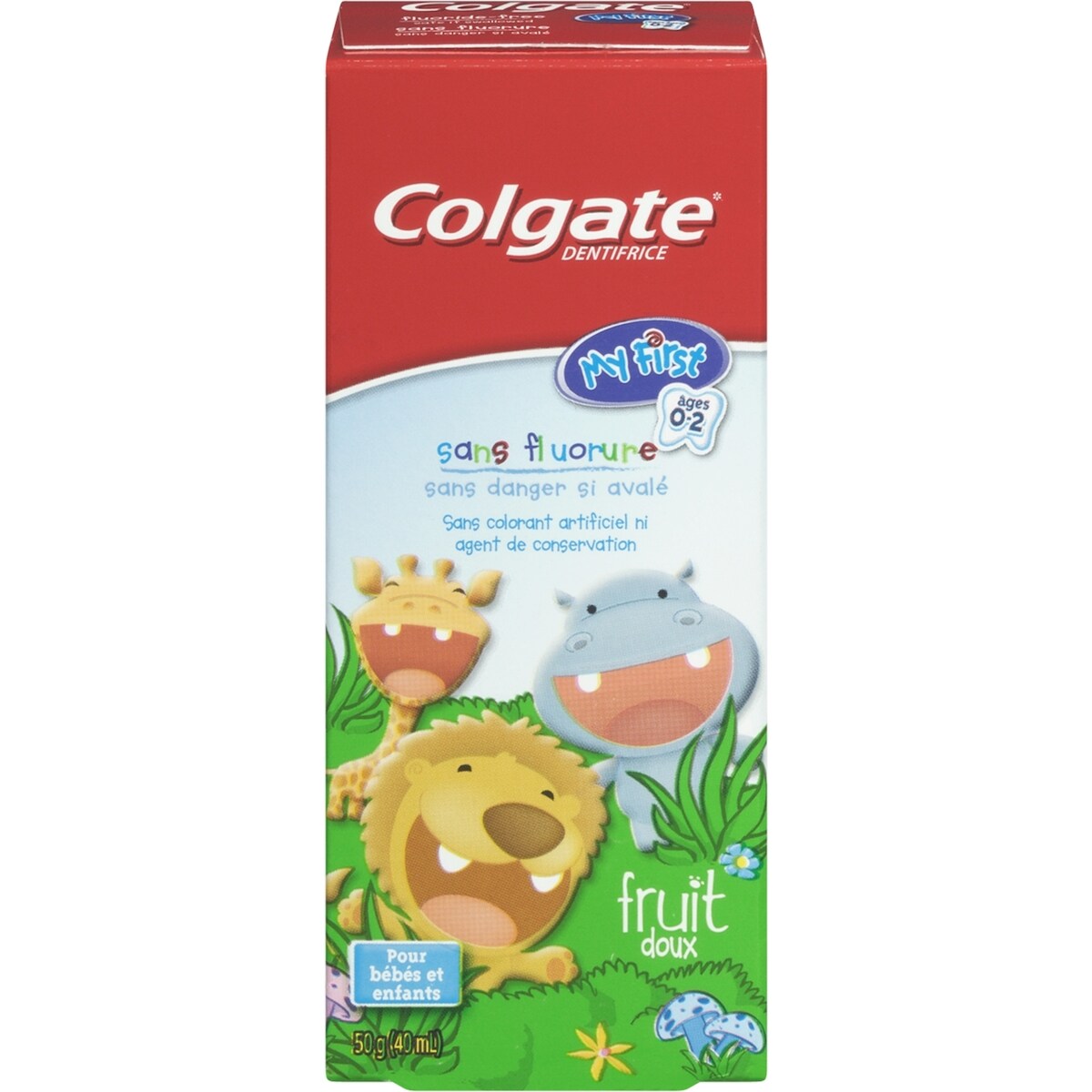 Dentifrice sans fluorure pour bébés et enfants My First Fruit doux, 40 mL
