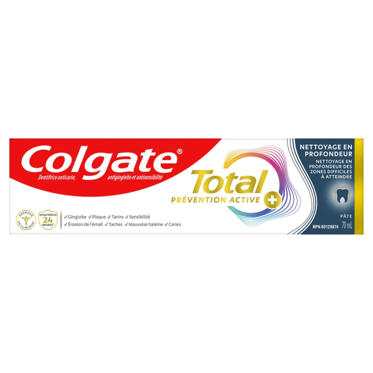 Total Prevention Active Plus Dentifrice Nettoyage en Profondeur, Menthe