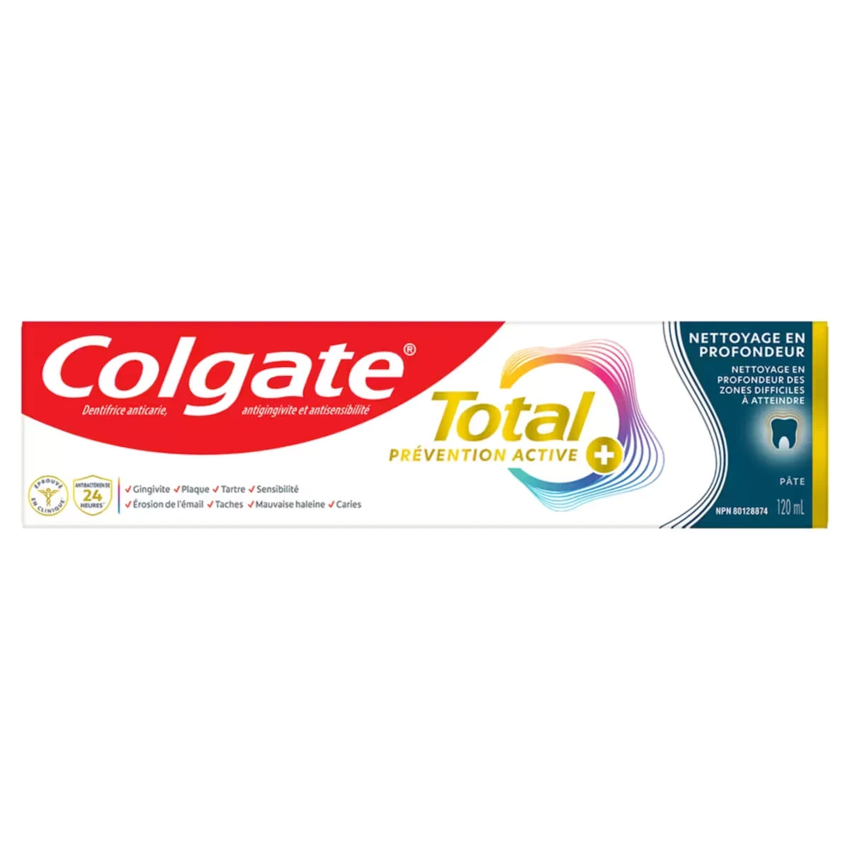 Total Prevention Active Plus Dentifrice Nettoyage en Profondeur