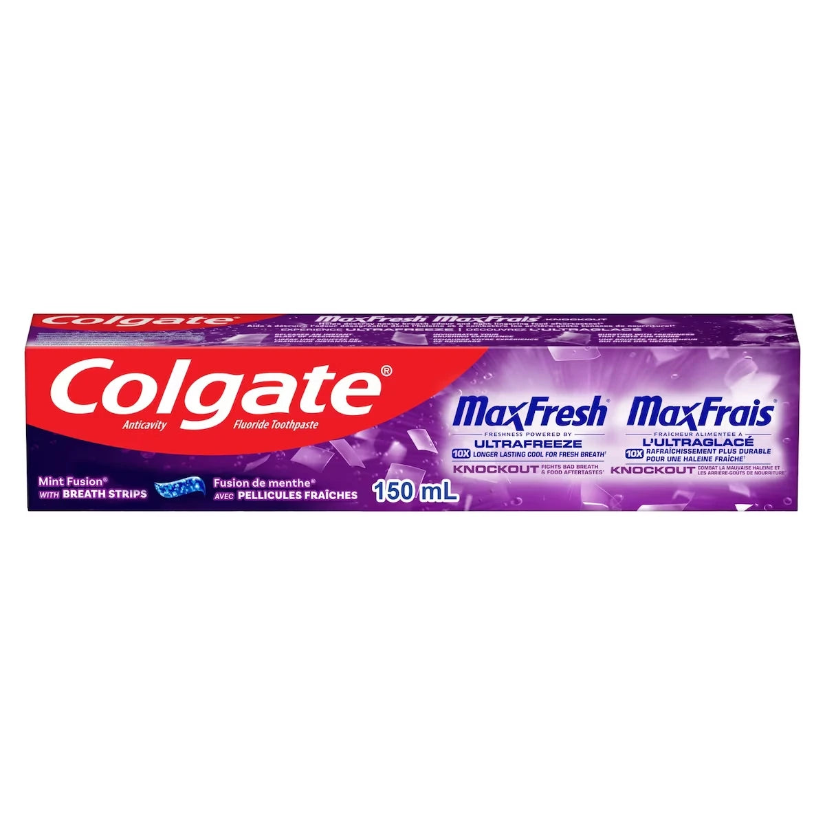 Dentifrice MaxFrais Knockout à la menthe