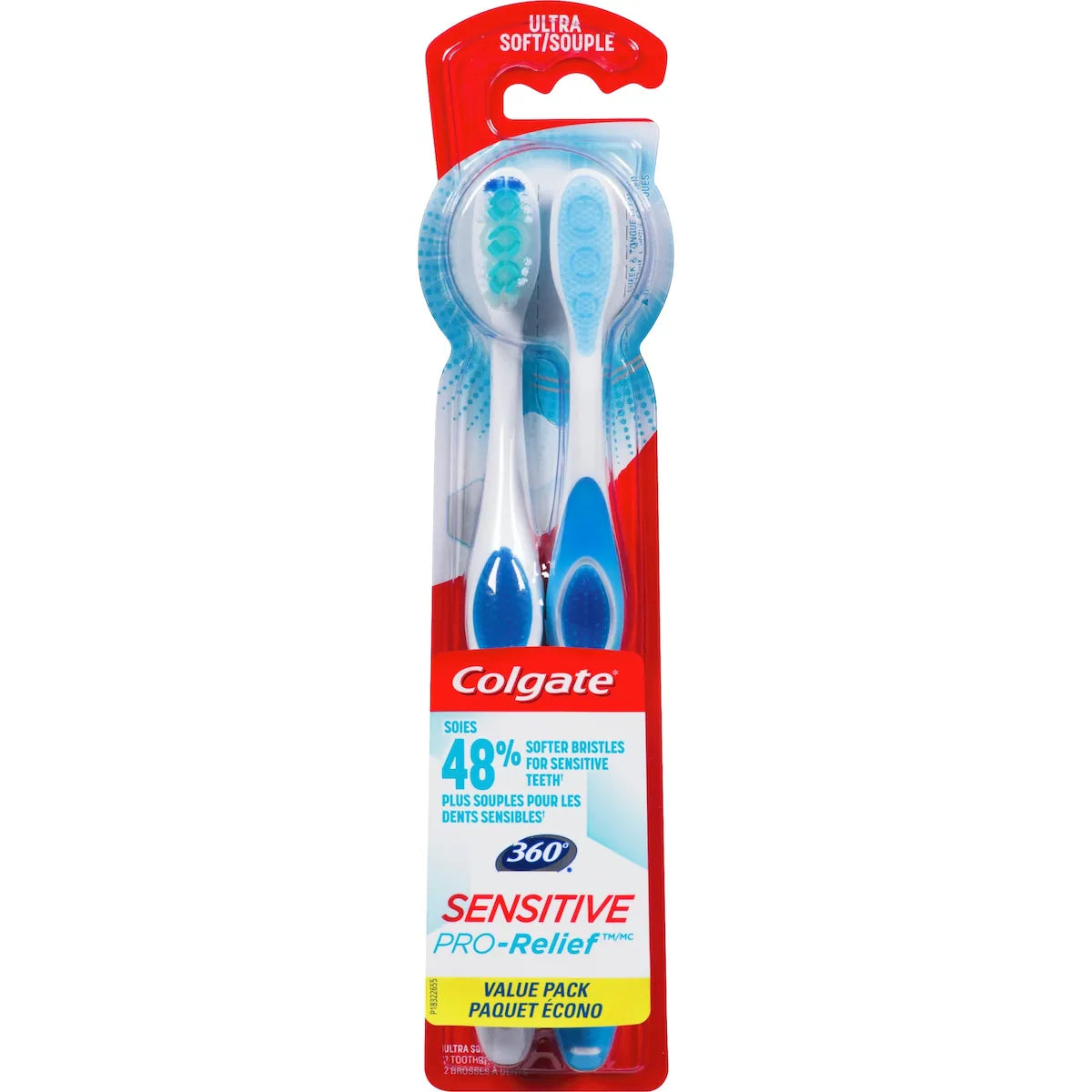 Paquet écono de 2 brosses à dents ultra souples 360 Sensitive Pro-Relief