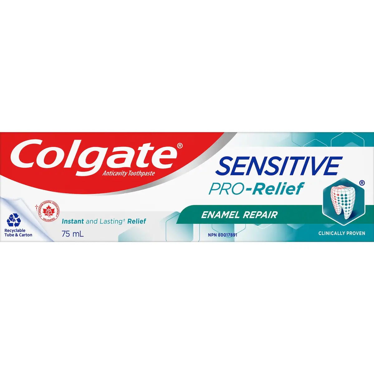 Dentifrice Sensitive Pro-Relief Répare-émail - Formule en pâte 75 ML