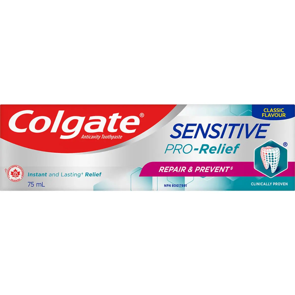 Dentifrice Sensitive Pro-Relief Réparation et prévention - Formule en pâte 75 mL