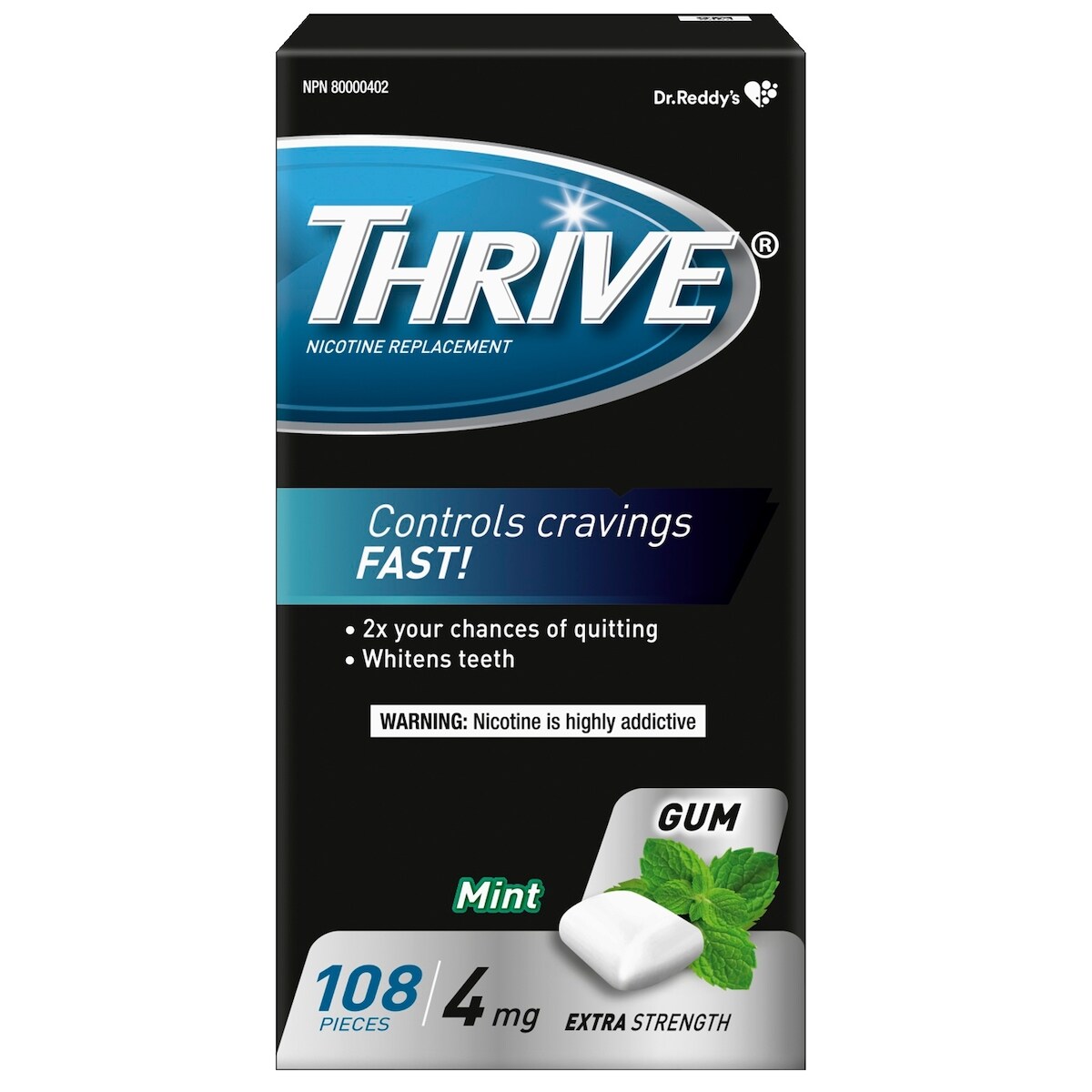 Gomme 4mg, Menthe