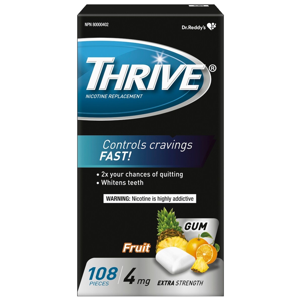 Gomme 4mg, Fruits