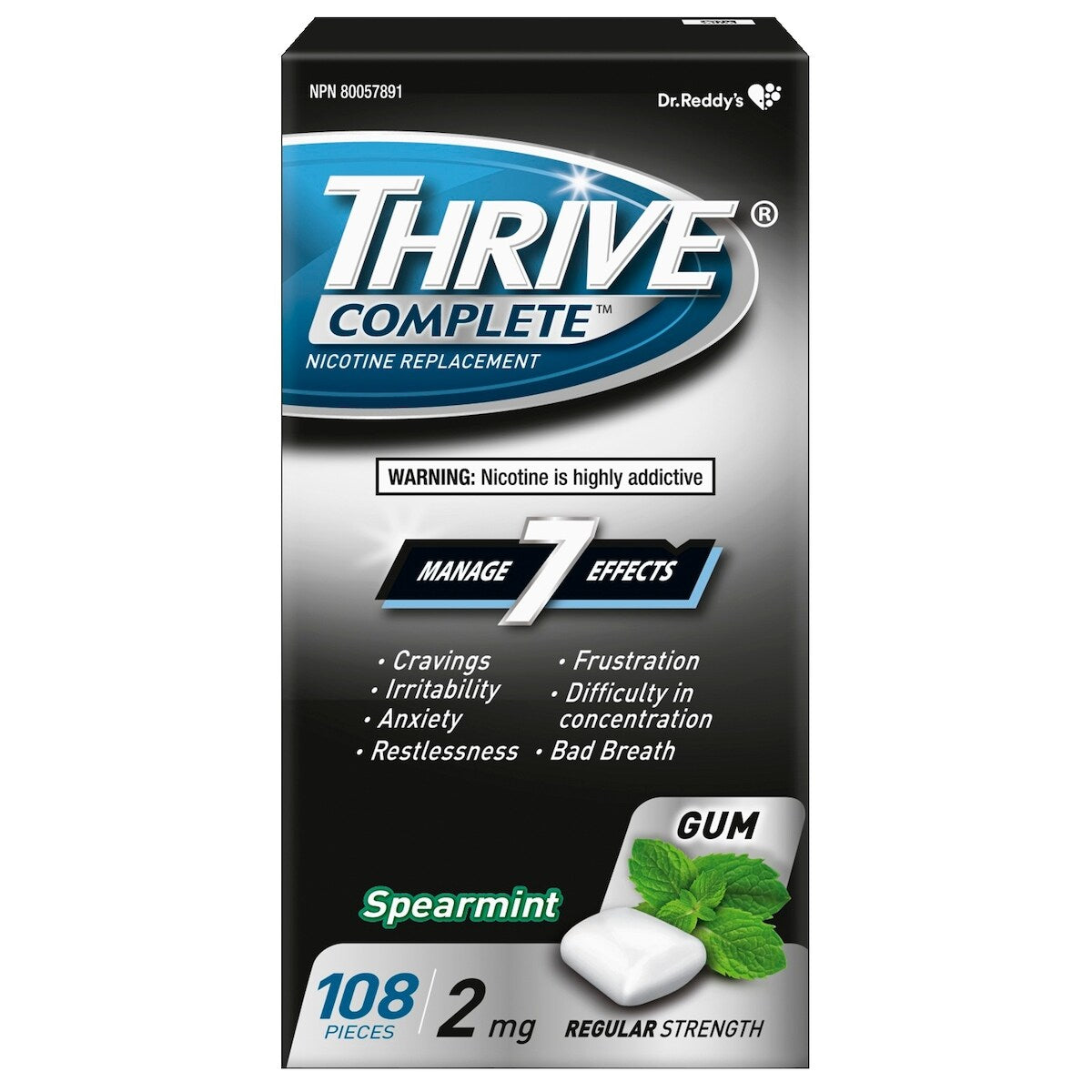 Complete 2mg, Gomme, Menthe Verte