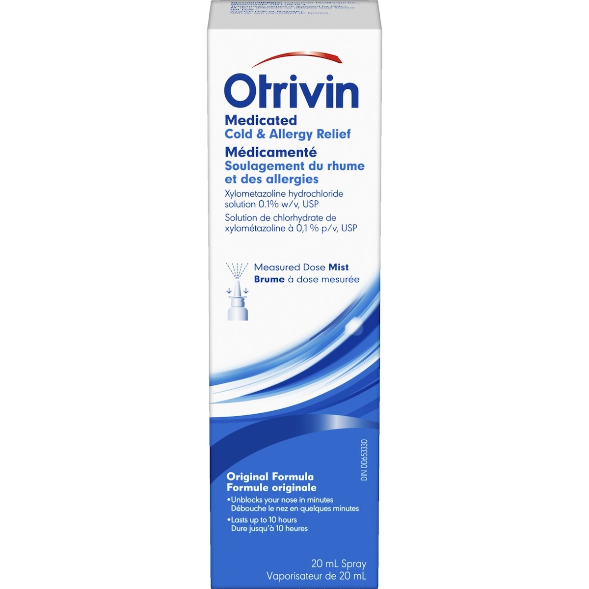 OTRIVIN Soulagement du rhume et des allergies, Brume à dose mesurée
