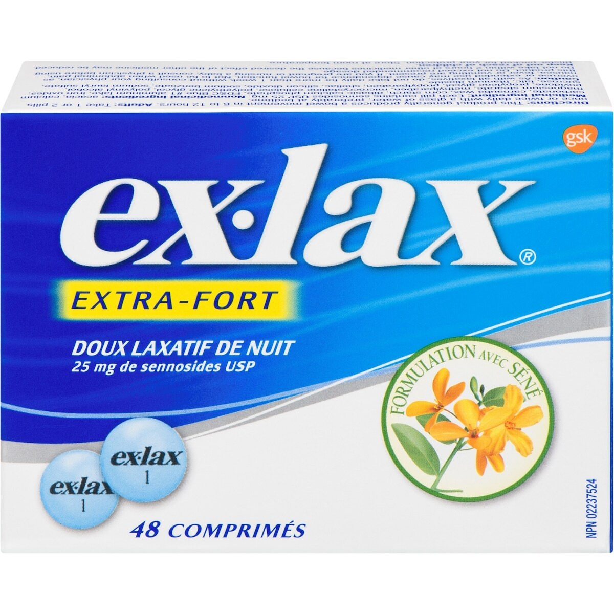 EX-LAX Extra fort comprimes