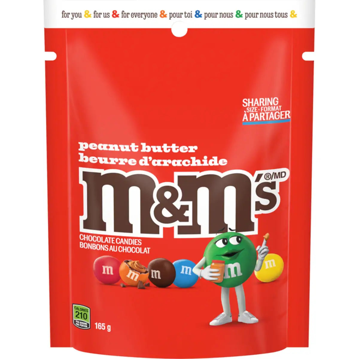 Bonbons au chocolat beurre d'arachide format à partager