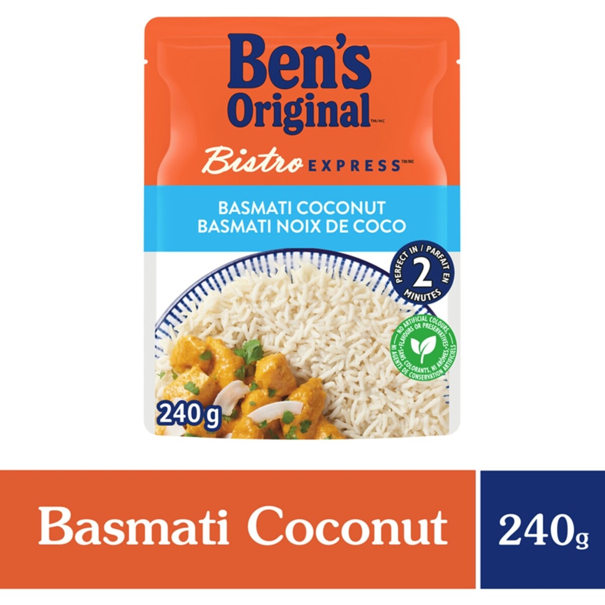 Riz d'accompagnement basmati noix de coco