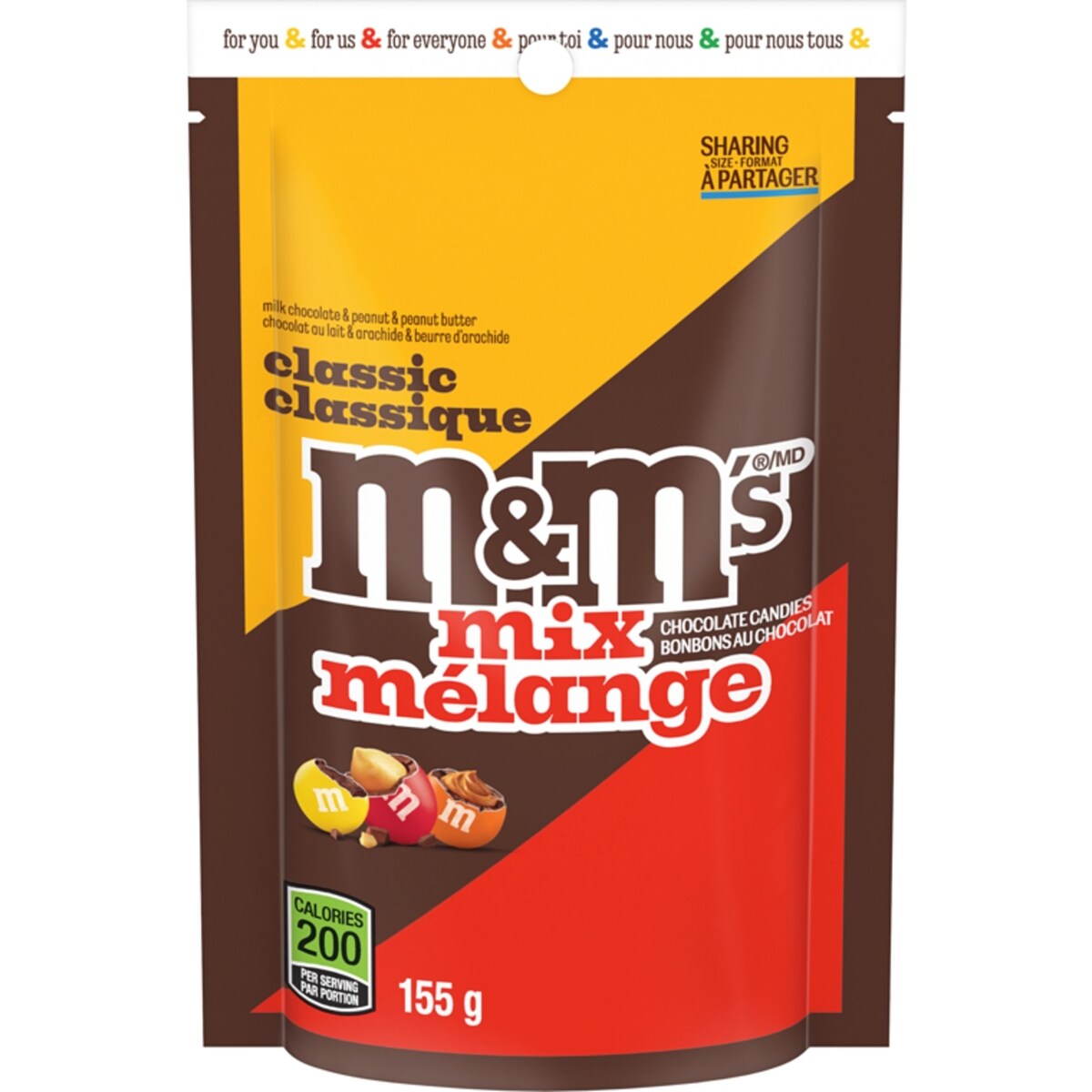 Bonbons au chocolat classique mélange format à partager