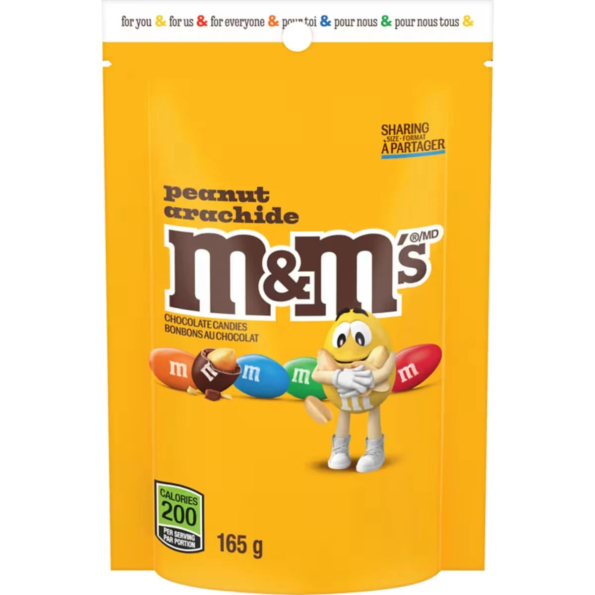 Bonbons au chocolat arachide format à partager