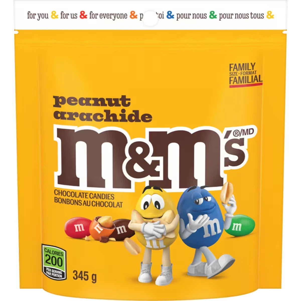 Bonbons au chocolat arachide format familial