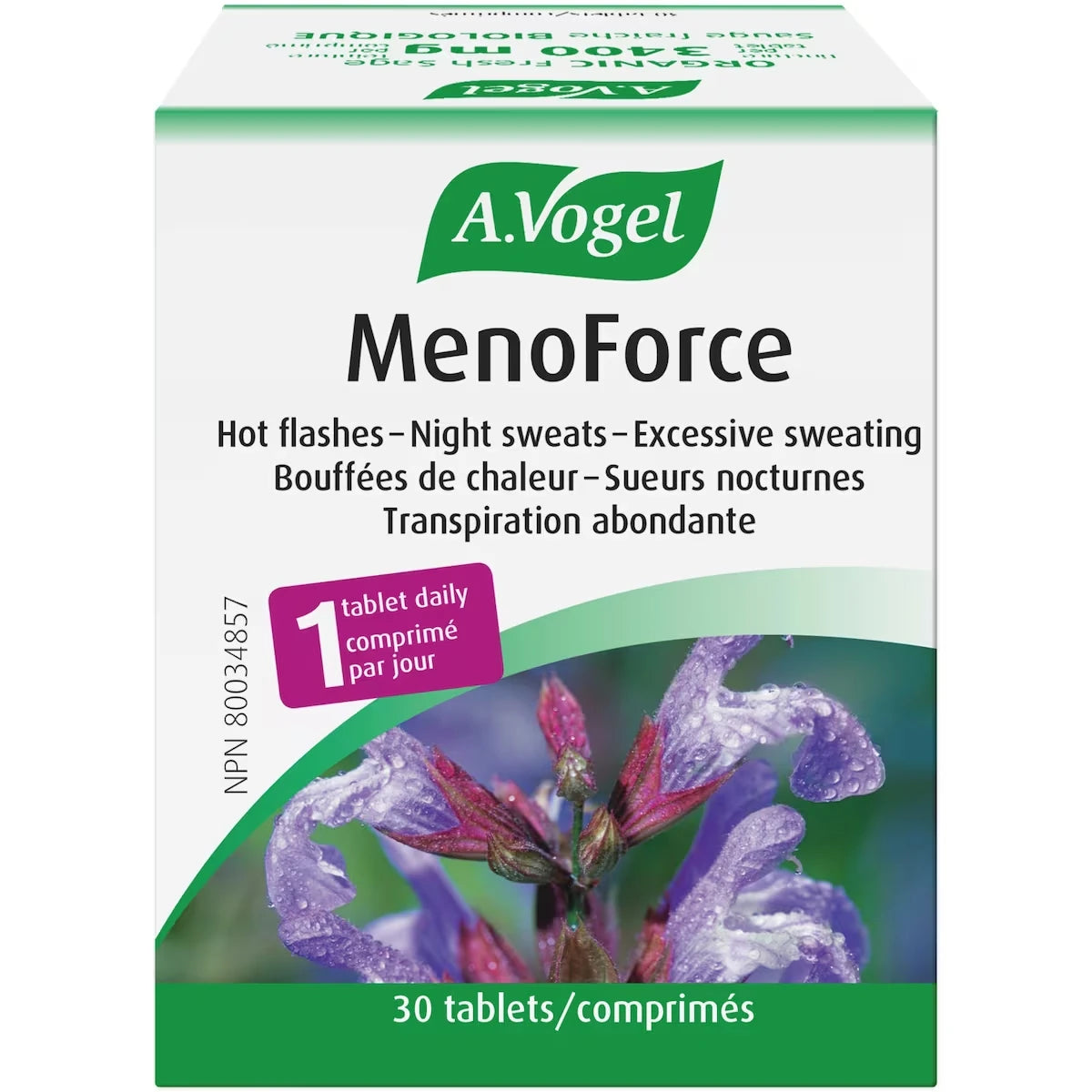 MenoForce Bouffées de chaleur et sueurs nocturnes - 1 par jour