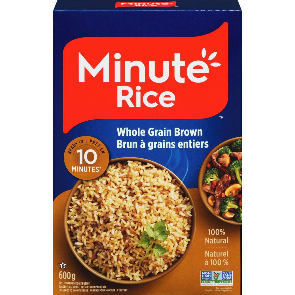 Riz brun à grains entiers
