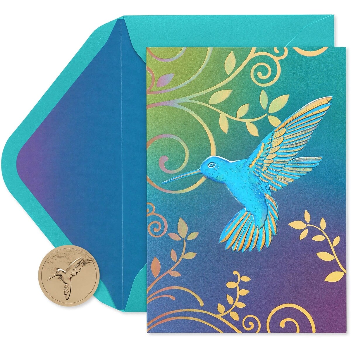 Cartes sans texte avec enveloppes, Colibri (12 cartes)