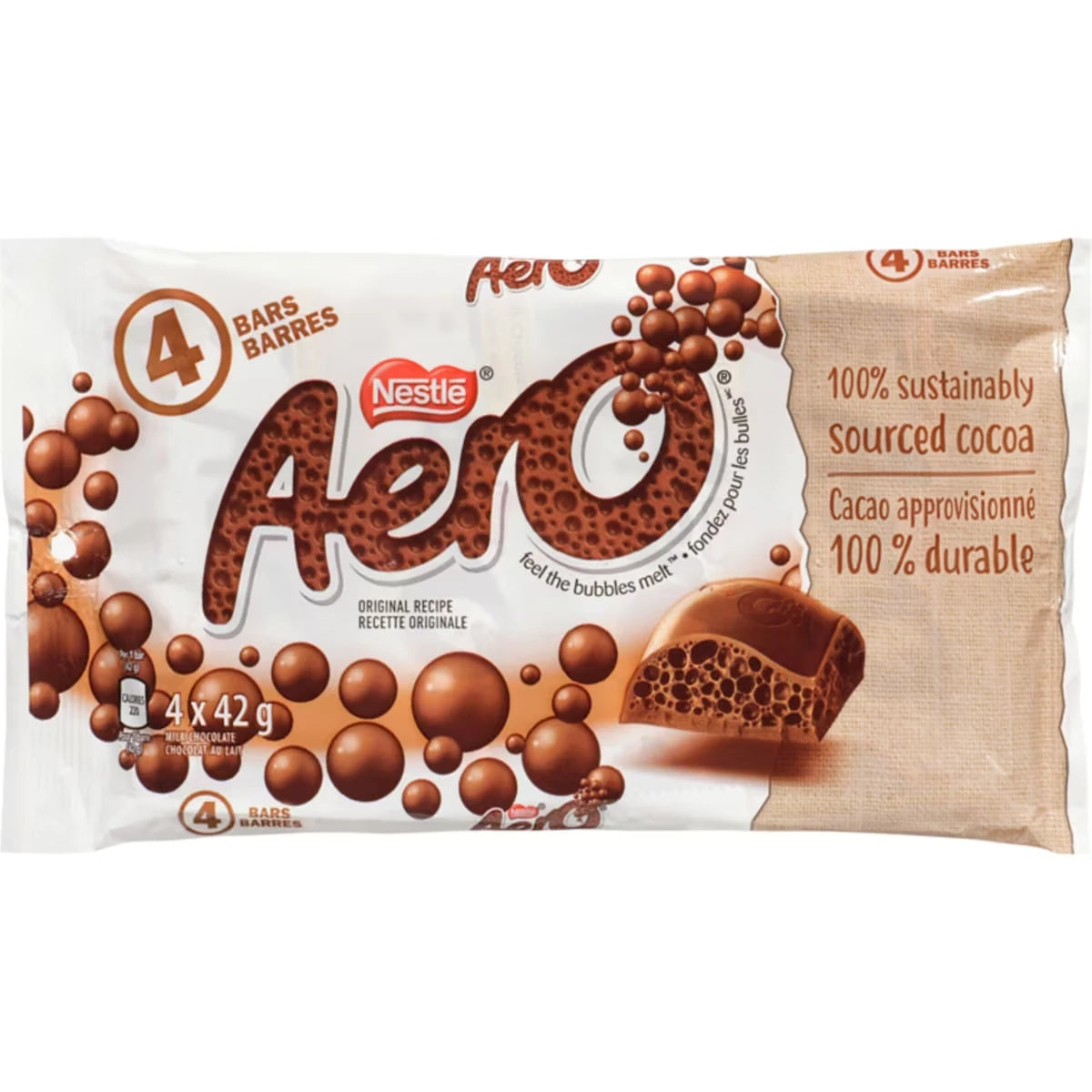 Barre De Chocolat Aero Lait