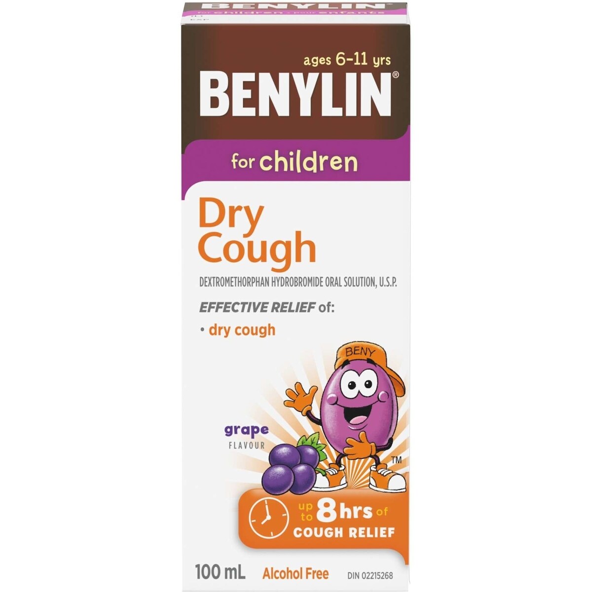 Sirop pour la toux sèche, extra-puissant, pour enfants, raisin