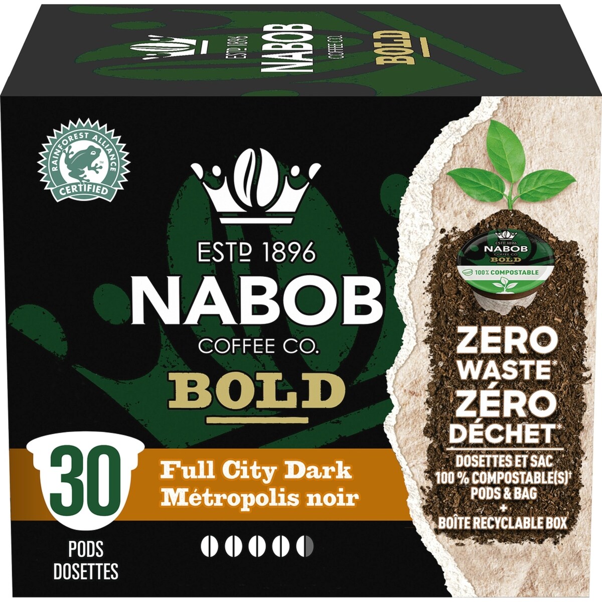 Café 100 % arabica métropolis noir torréfaction intense