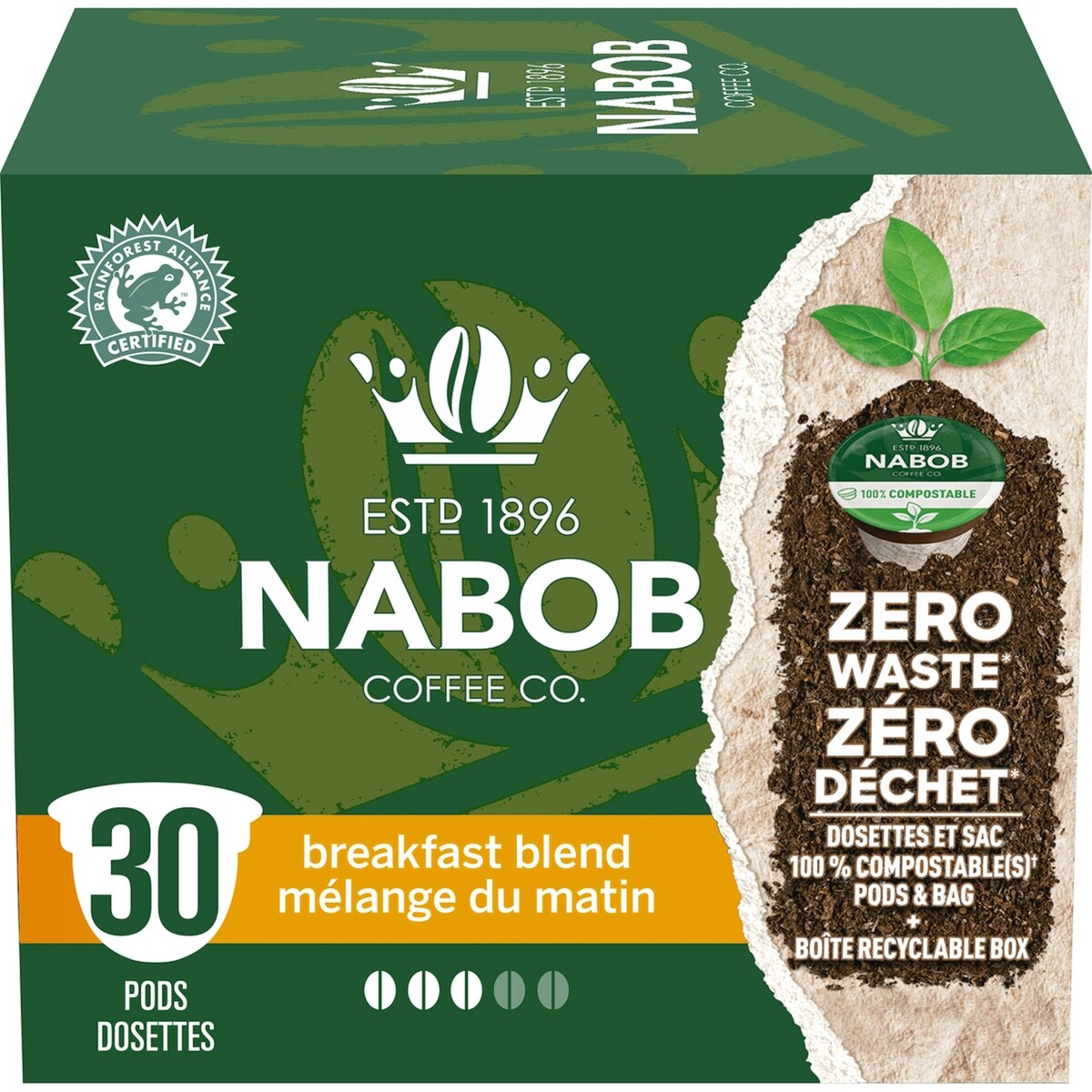 Café 100 % arabica mélange du matin torréfaction moyenne