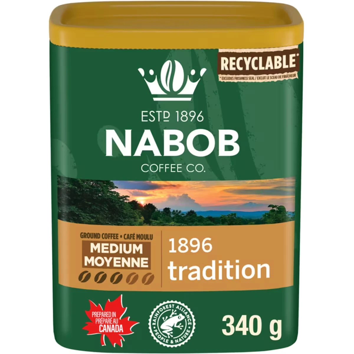 Café moulu 1896 tradition torréfaction moyenne