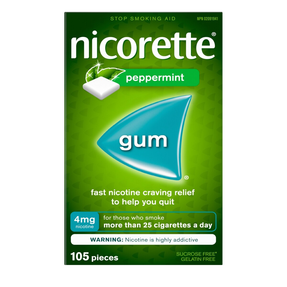 Gomme menthe ultra fraîche, 4 mg